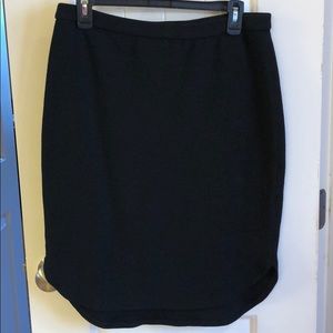 Black knee length skirt